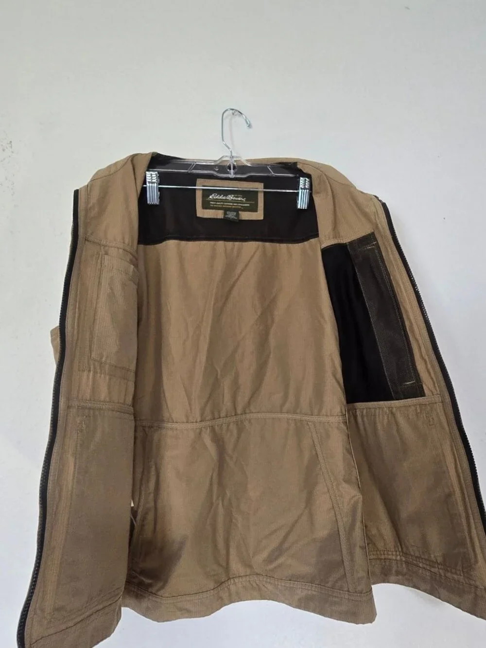 Eddie Bauer men's utility outdoor vest Fishing Camping Hunting sz Large